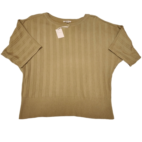 Vila Milano Olive Dilman Sleeve Sweater NWT - Picture 5 of 11
